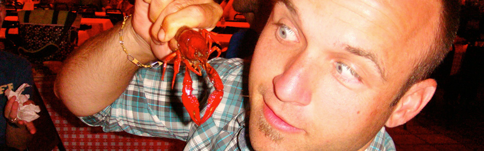 chiet in beaumont eating crawfish