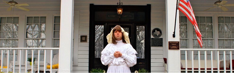 chet in jefferson cross-dressed as a woman