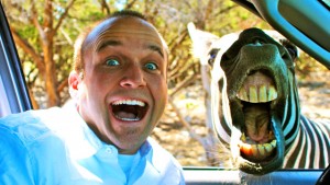 chet with smiling zebra