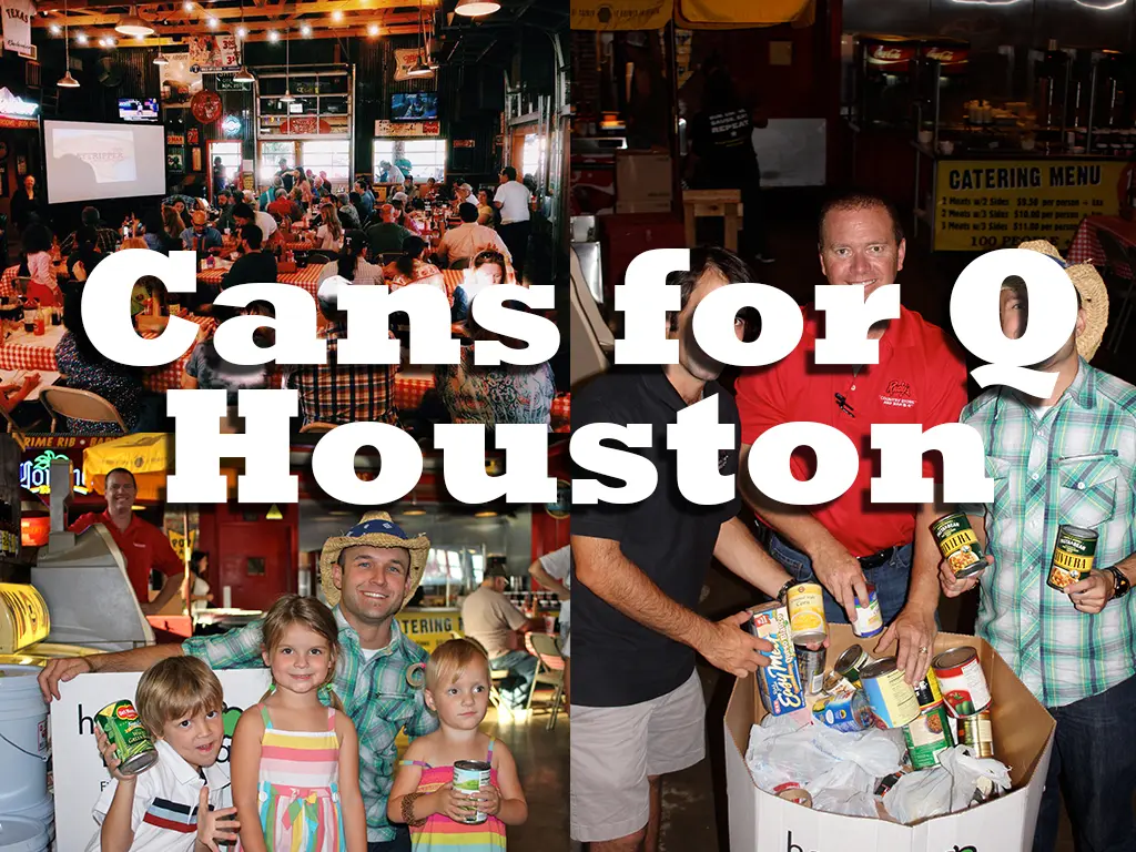 Cans for Q – Houston!