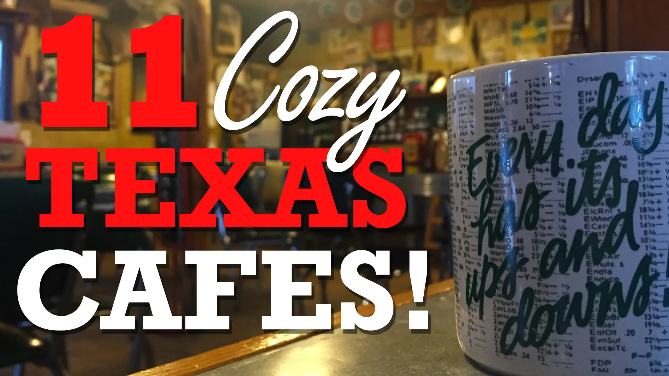 11 Cozy Texas Cafes!