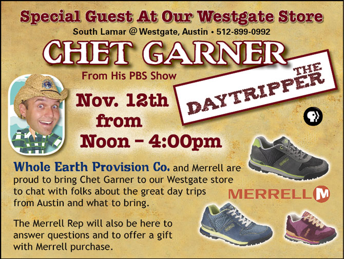 Whole Earth Austin Event – Saturday 11/12/11